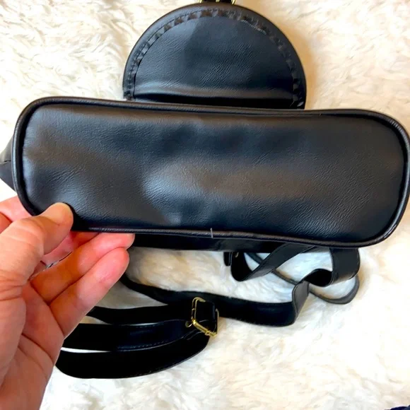 Genuine Leather Black Backpack - Picture 10 of 12